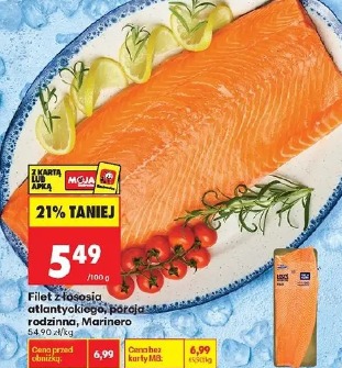 Filet z łososia atlantyckiego, porcja rodzinna Marinero