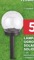 Lampa ogrodowa solarna Solid