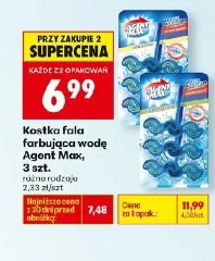 Kostka fala farbująca wodę WC Agent Max