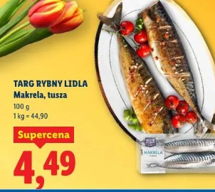 Targ Rybny Lidla Makrela, tusza