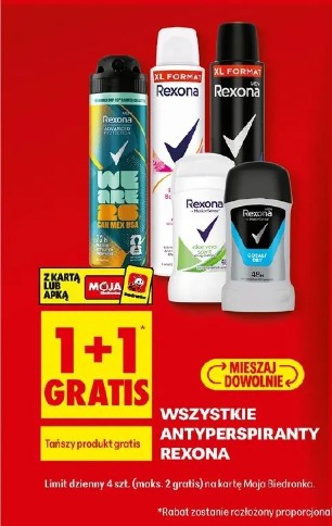 Wszystkie antyperspiranty Rexona