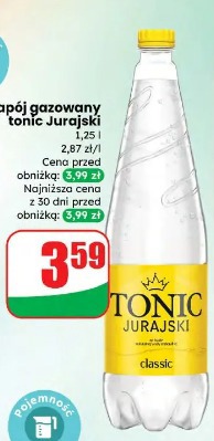 Napój gazowany tonic Jurajski classic