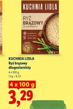 Kuchnia Lidla Ryż brązowy długoziarnisty