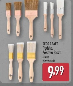 Deco Craft Pędzle, Zestaw 3 szt.