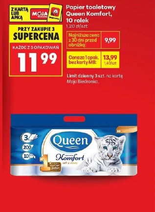 Papier toaletowy Queen Komfort 10 rolek