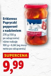 Eridanous Papryczki pepperoni z nadzieniem