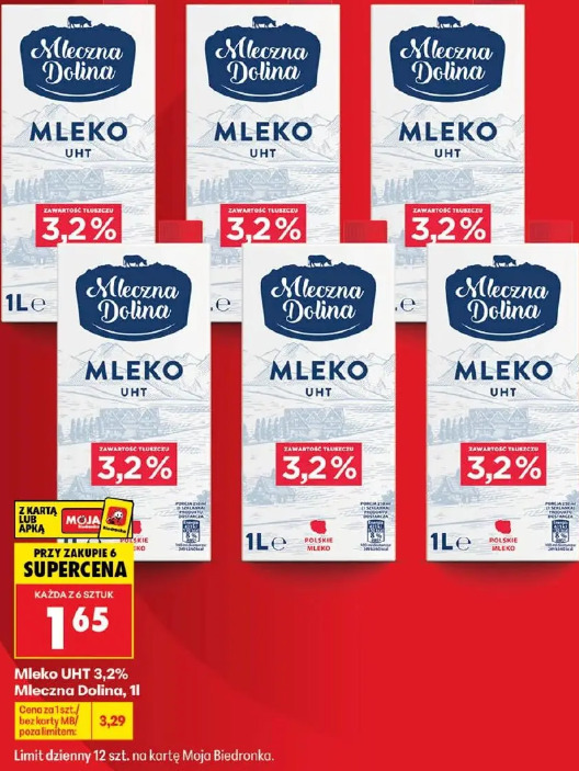 Mleko UHT 3,2% Mleczna Dolina
