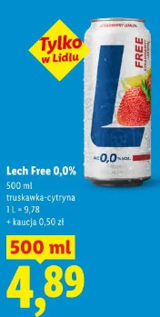 Lech Free 0,0% truskawka-cytryna