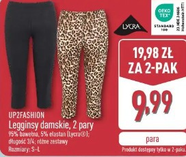 Up2fashion Legginsy damskie, 2 pary