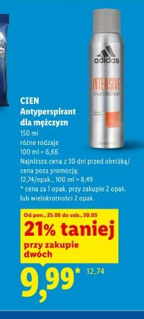Cien antyperspirant dla mężczyzn