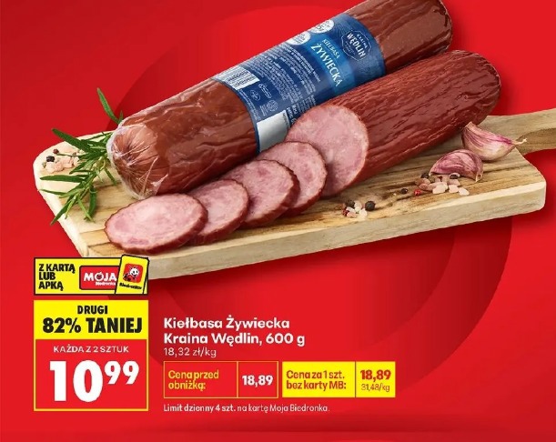 Kiełbasa żywiecka Kraina Wędlin