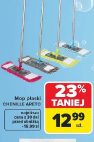 Mop płaski Chenille Areto
