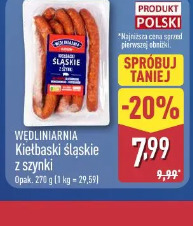 Wędliniarnia Kiełbaski śląskie z szynki