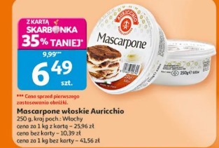 Mascarpone włoskie Auricchio