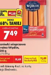Parówki wieprzowe Kraina Wędlin