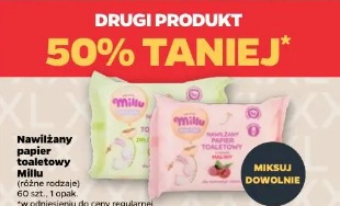 Nawilżany papier toaletowy Millu