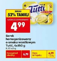 Serek homogenizowany o smaku waniliowym Tutti
