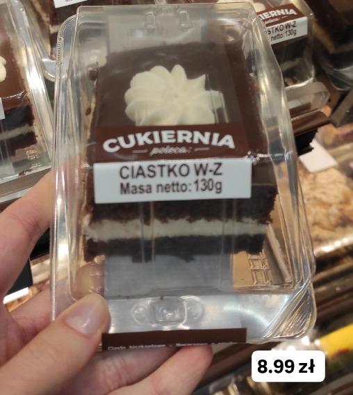 Cukiernia ciastko W-Z