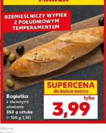 Bagietka z zielonymi oliwkami