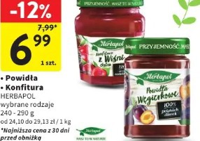 Powidła HERBAPOL wybrane rodzaje