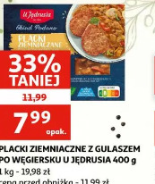 Placki ziemniaczane z gulaszem po węgiersku u Jędrusia 400 g