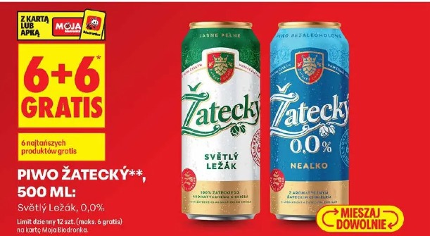 Piwo Žatecký Světlý Ležák, 0.0%