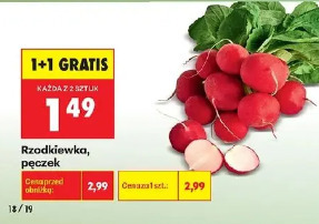 Rzodkiewka, pęczek
