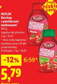 Kotlin Ketchup z pomidorami malinowymi łagodny lub pikantny