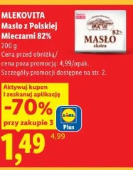 Mlekovita masło z Polskiej Mleczarni 82%