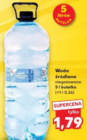 Woda źródlana niegazowana