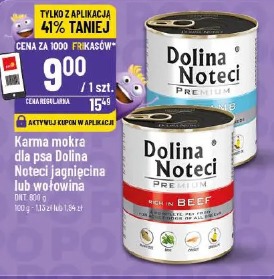 Karma mokra dla psa Dolina Noteci jagnięcina lub wołowina