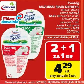 Twaróg Mazurski Smak Mlekpol