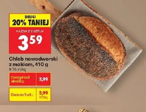 Chleb nowodworski z makiem