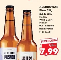 AleBrowar Piwo 5%, 5,3% alk. Helles, West Coast Pilsner
