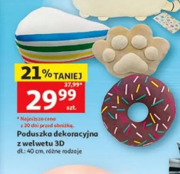Poduszka dekoracyjna z welwetu 3D