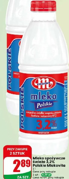 Mleko spożywcze świeże 3,2% Polskie Mlekovita
