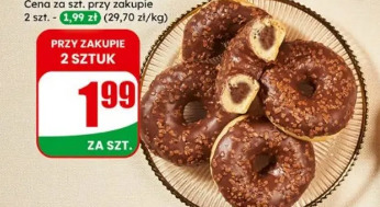 Donut z kremem czekoladowym Wedel