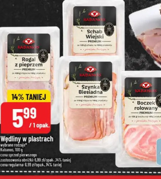Wędliny w plastrach Kabanos