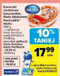 Koreczki śledziowe kaszubskie, filety śledziowe francuskie Mors