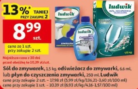 Ludwik sól do zmywarek, odświeżacz do zmywarki, płyn do czyszczenia zmywarki