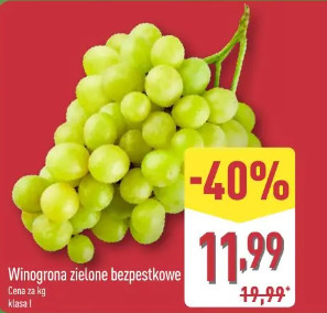 Winogrona zielone bezpestkowe