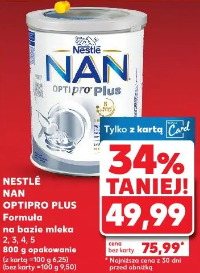 Nestlé Nan Optipro Plus formuła na bazie mleka