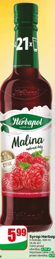 Syrop HerbaPol Malina