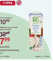 enerBIO, napój kokosowy, 1 l