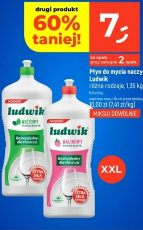 Ludwik płyn do mycia naczyń różne rodzaje