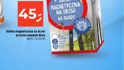 Siatka magnetyczna na drzwi przeciw owadom Bros