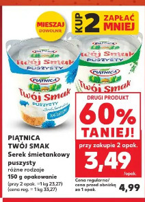Twój Smak Serek śmietankowy puszysty PIĄTNICA