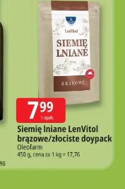 Siemię lniane LenVitol brązowe/złociste doypack Oleofarm