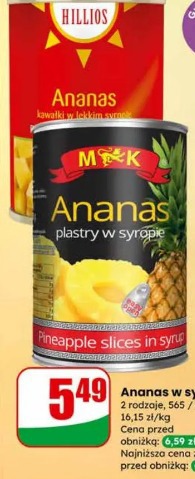 Ananas w syropie