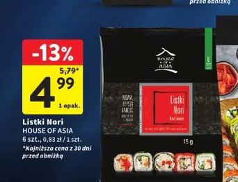 Listki Nori House of Asia